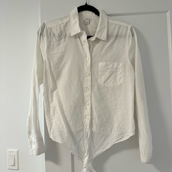 J Crew White Button Up - Picture 3 of 5